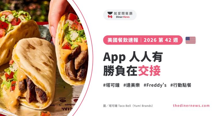 美國連鎖餐飲速報｜2026 第 42 週：App 人人有，勝負在交接——塔可鐘奪點餐冠軍｜封面